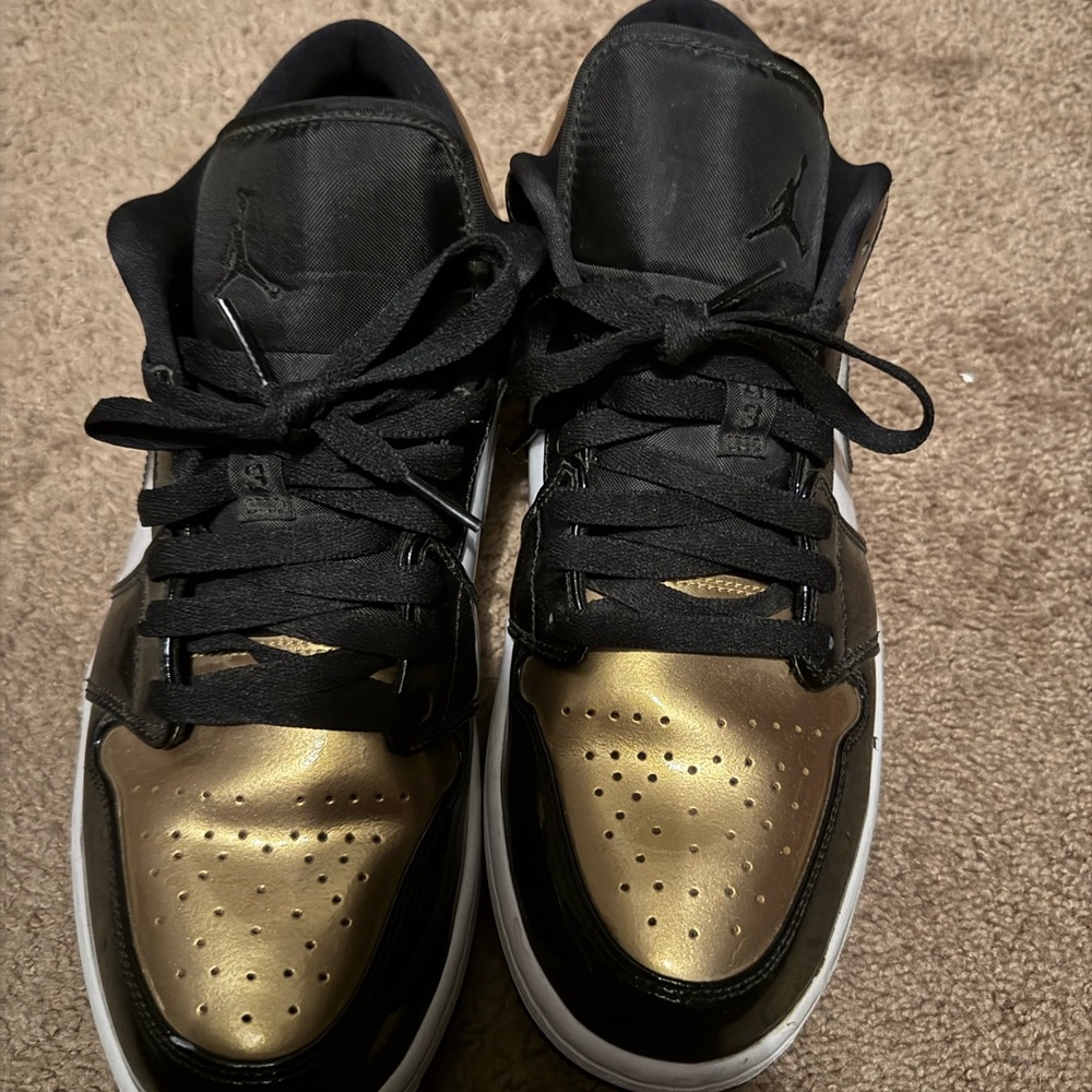 Black and Gold Air Jordans